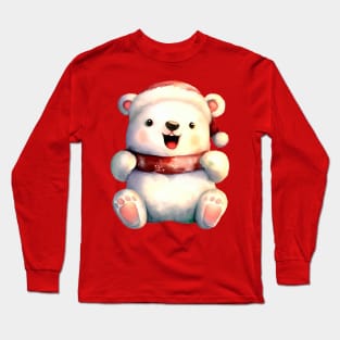 Little Cuties - Jolly Christmas Polar Bear Long Sleeve T-Shirt